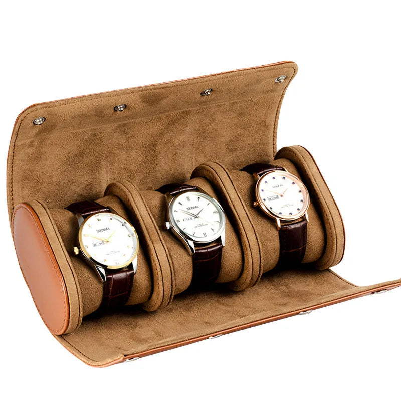 LEATHER WATCH ROLL